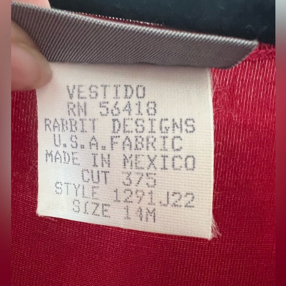 Rabbit rabbit rabbit designs women’s vintage maxi dress in vibrant red. Size 14 - Picture 7 of 11